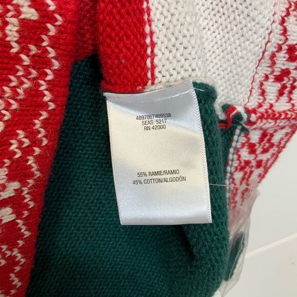 Holiday Editions Festive Red and Green Holiday Sweater Vest Size Medium NWOT - Picture 5 of 8